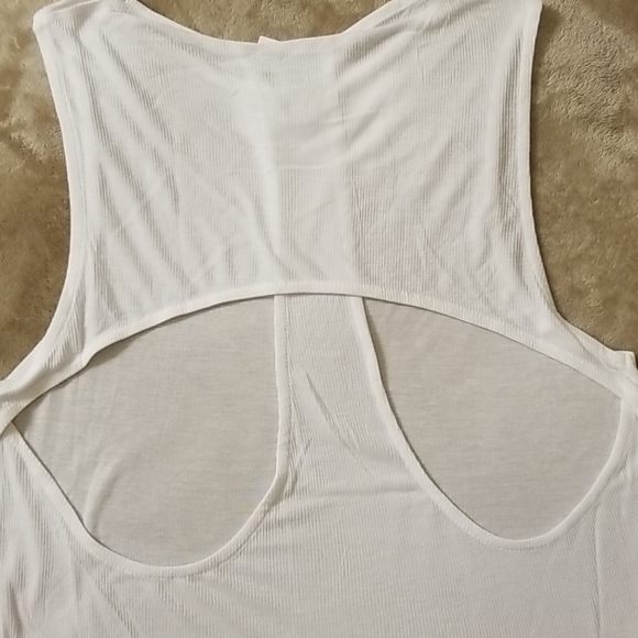Ivy Park Layered Back White L Tank Top - Picture 8 of 12